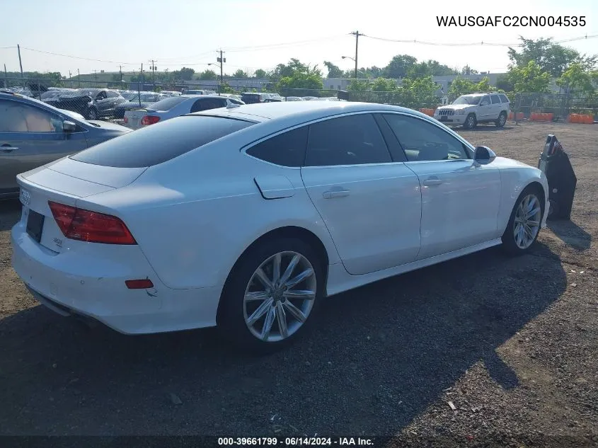 WAUSGAFC2CN004535 2012 Audi A7 Premium