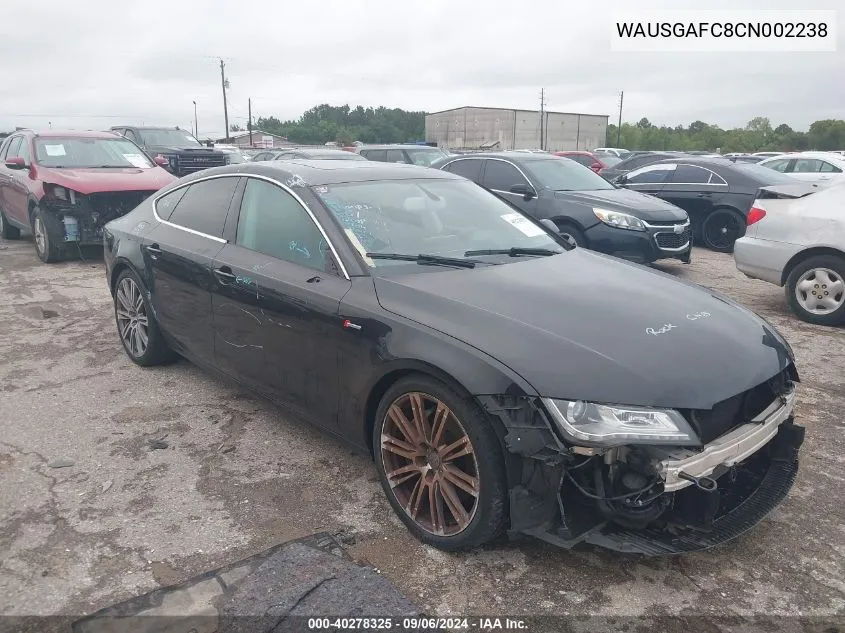 WAUSGAFC8CN002238 2012 Audi A7 Premium