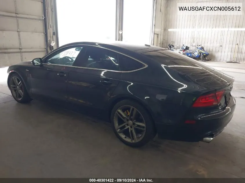 WAUSGAFCXCN005612 2012 Audi A7 Prestige