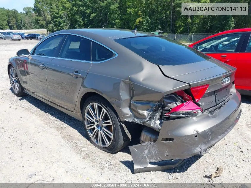 WAU3GAFC7DN014113 2013 Audi A7 3.0T Premium