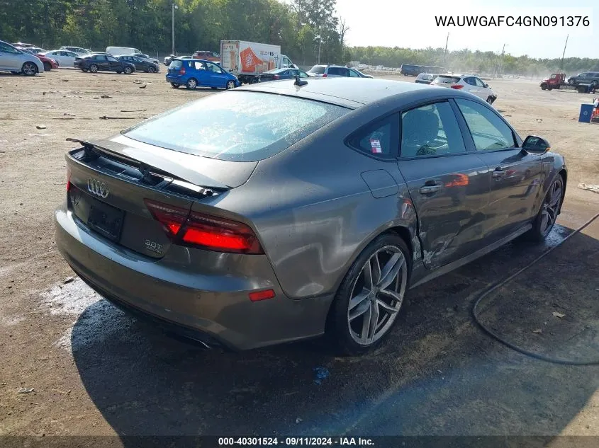 WAUWGAFC4GN091376 2016 Audi A7 3.0T Premium Plus