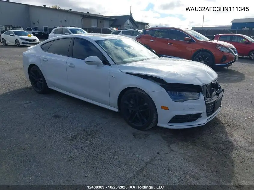 WAU32AFC3HN111345 2017 Audi A7 Quattro Prog/Technik S Ln