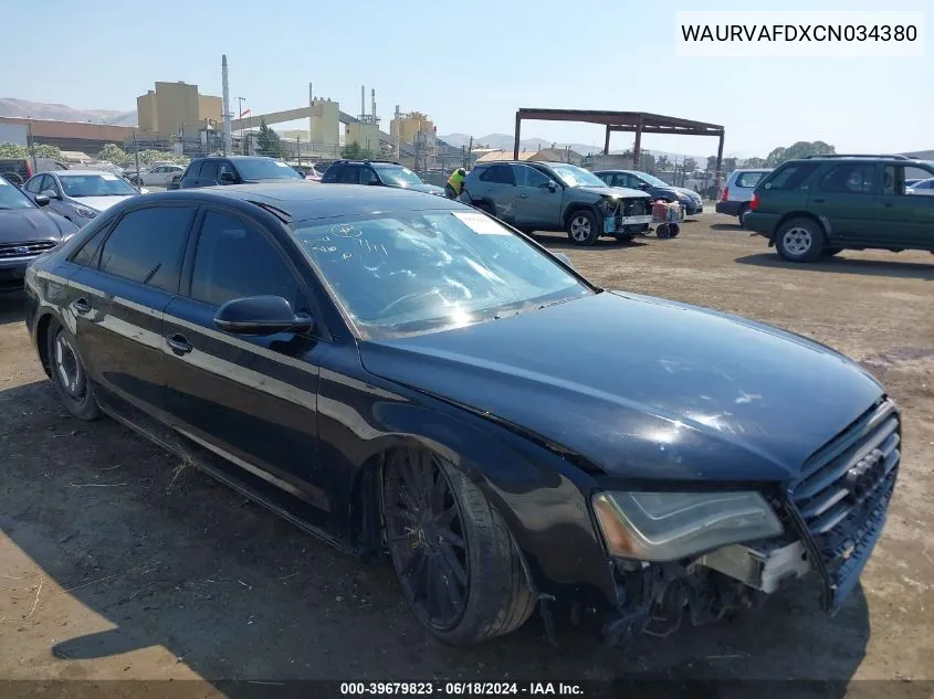 WAURVAFDXCN034380 2012 Audi A8 L 4.2