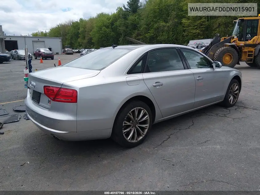 2013 Audi A8 L 3.0T VIN: WAURGAFD0DN015901 Lot: 45107766