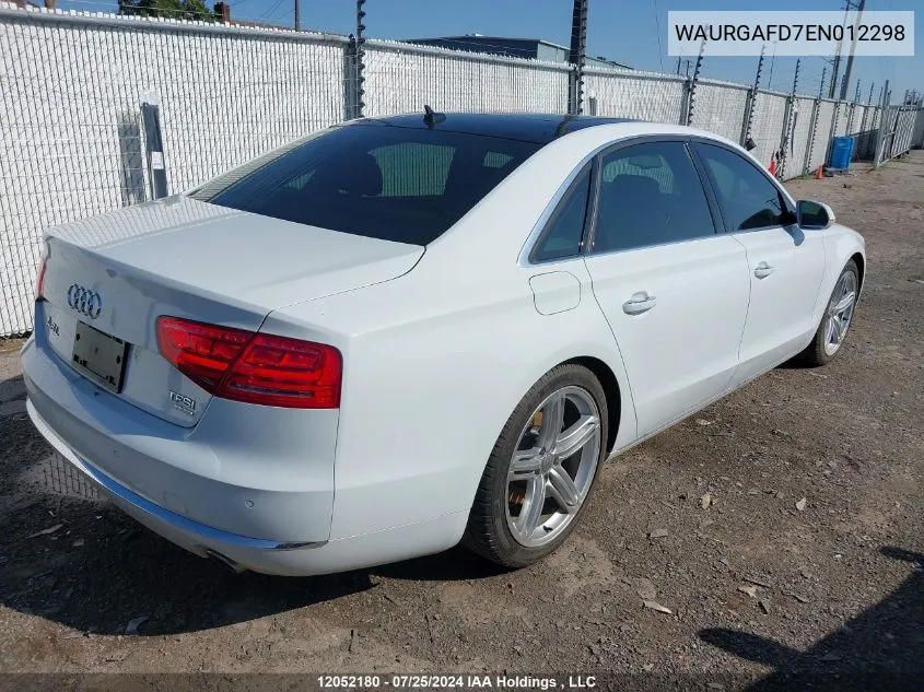 WAURGAFD7EN012298 2014 Audi A8 L Quattro