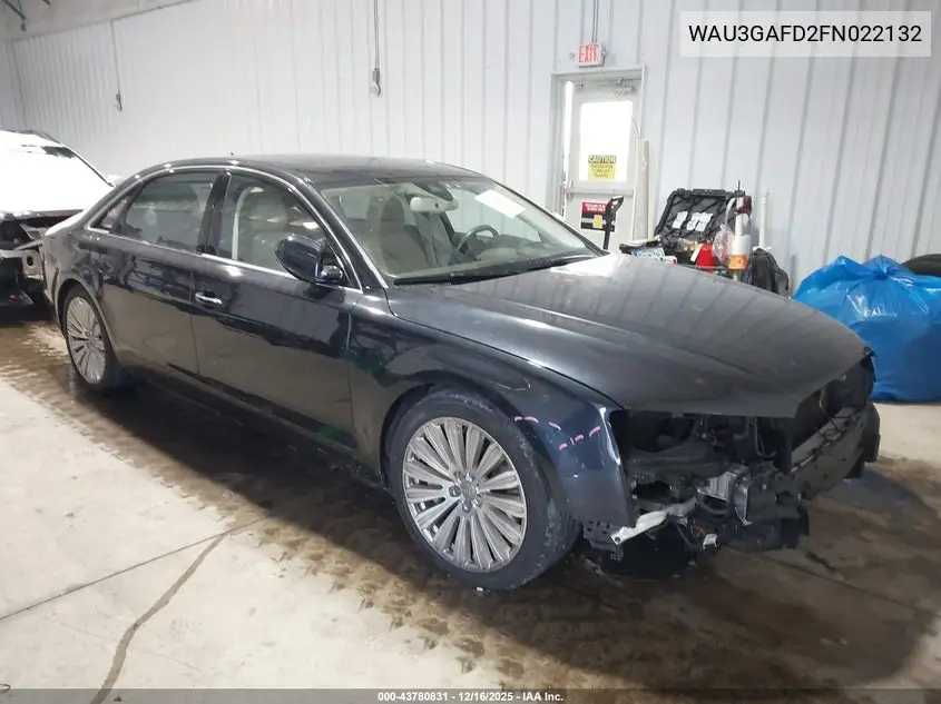 WAU3GAFD2FN022132 2015 Audi A8 L 3.0T