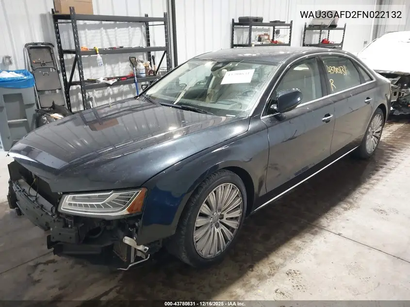 WAU3GAFD2FN022132 2015 Audi A8 L 3.0T