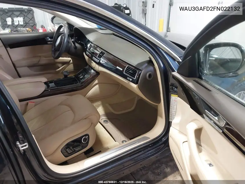 WAU3GAFD2FN022132 2015 Audi A8 L 3.0T