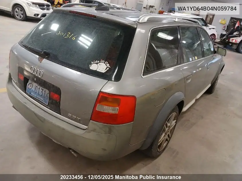 WA1YD64B04N059784 2004 Audi Allroad Quattro