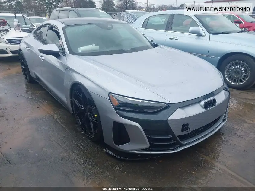 WAUFJBFW5N7010940 2022 Audi E-Tron Gt Premium Plus Quattro
