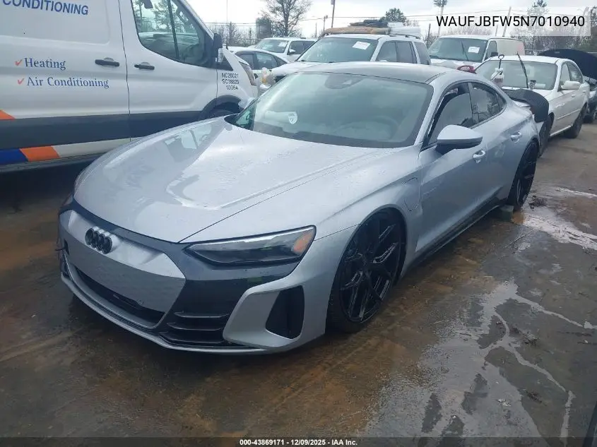 WAUFJBFW5N7010940 2022 Audi E-Tron Gt Premium Plus Quattro