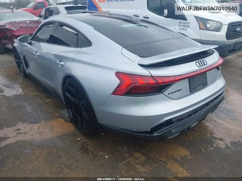 WAUFJBFW5N7010940 2022 Audi E-Tron Gt Premium Plus Quattro