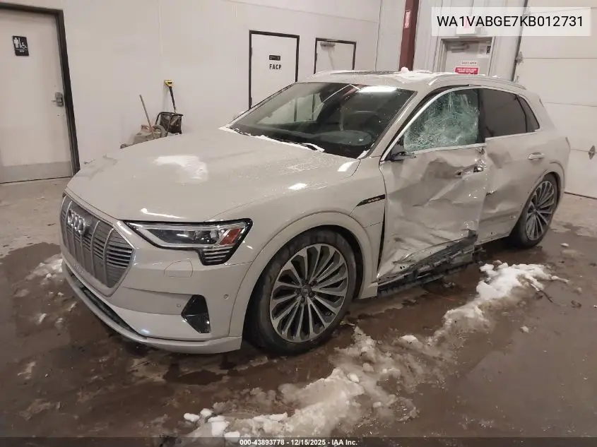 WA1VABGE7KB012731 2019 Audi E-Tron Premium Plus