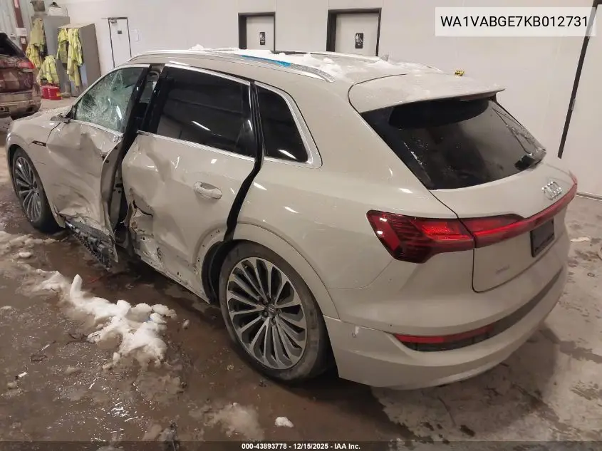 WA1VABGE7KB012731 2019 Audi E-Tron Premium Plus