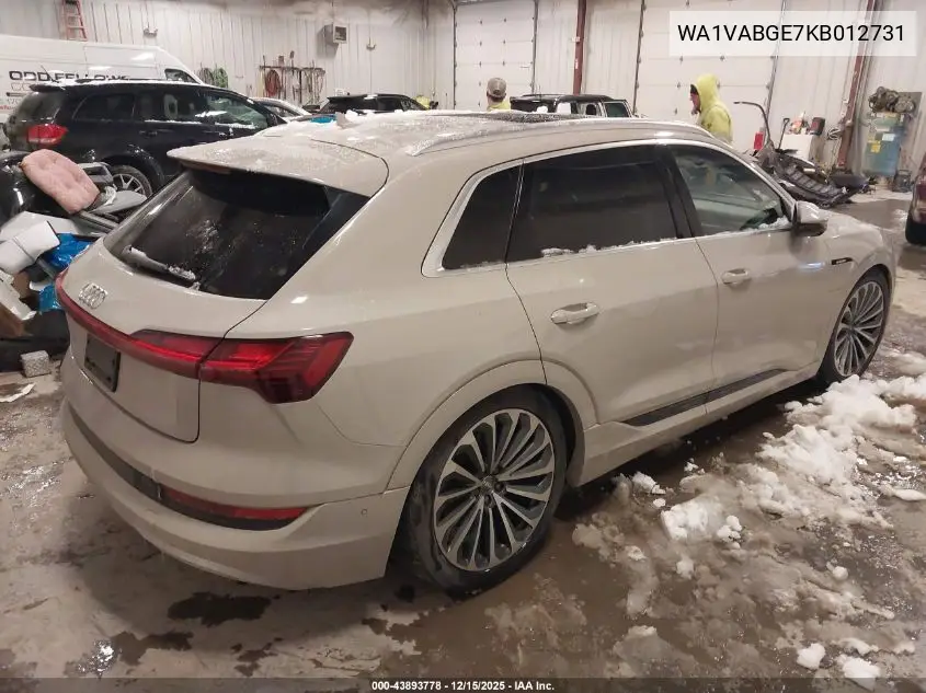 WA1VABGE7KB012731 2019 Audi E-Tron Premium Plus