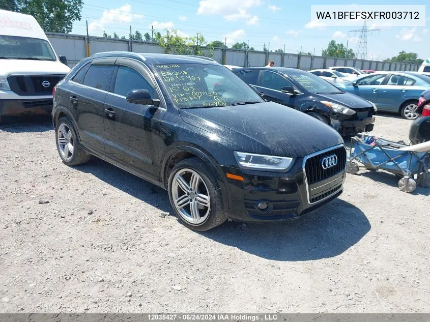 WA1BFEFSXFR003712 2015 Audi Q3