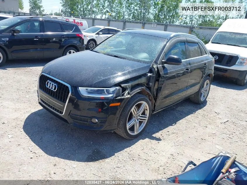 WA1BFEFSXFR003712 2015 Audi Q3