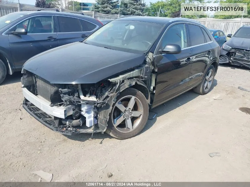 WA1EFEFS3FR001698 2015 Audi Q3