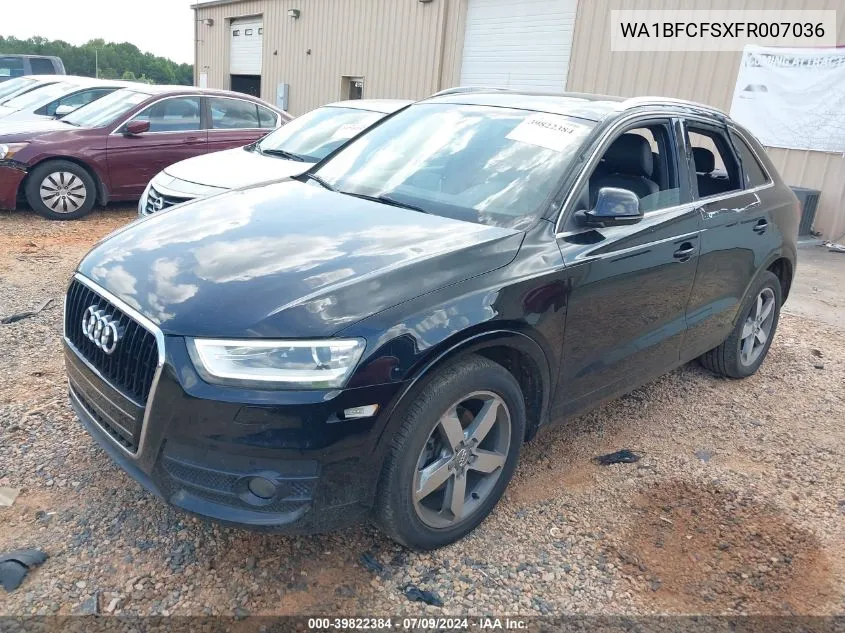 2015 Audi Q3 2.0T Premium Plus VIN: WA1BFCFSXFR007036 Lot: 39822384