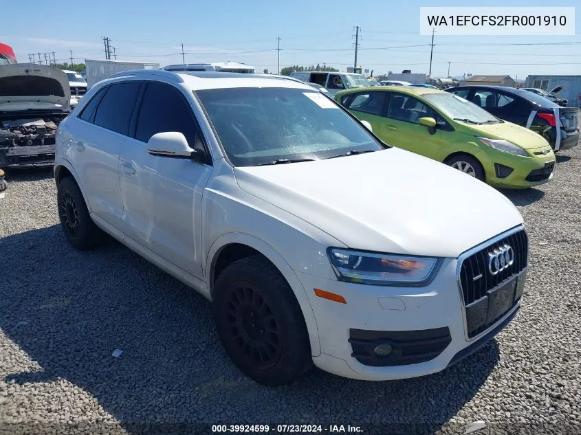 WA1EFCFS2FR001910 2015 Audi Q3 2.0T Premium Plus