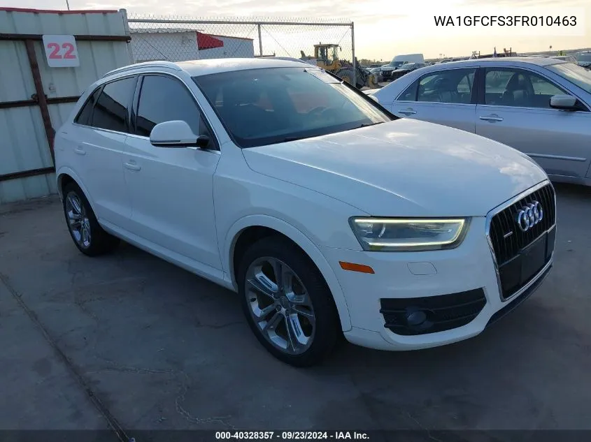 2015 Audi Q3 2.0T Premium Plus VIN: WA1GFCFS3FR010463 Lot: 40328357