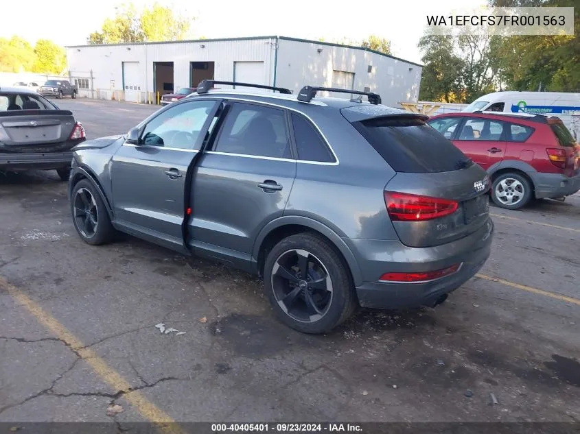 2015 Audi Q3 Premium Plus VIN: WA1EFCFS7FR001563 Lot: 40405401