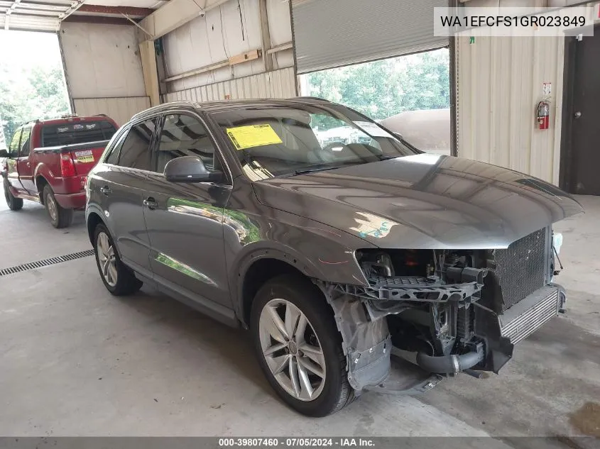 WA1EFCFS1GR023849 2016 Audi Q3 2.0T Premium Plus