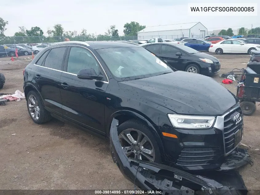 WA1GFCFS0GR000085 2016 Audi Q3 2.0T Premium Plus