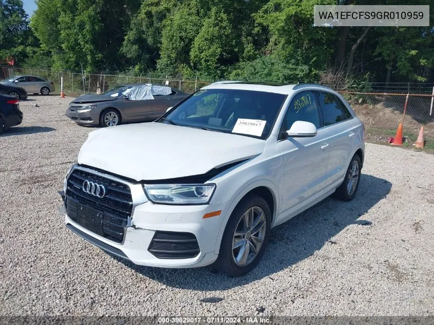 WA1EFCFS9GR010959 2016 Audi Q3 2.0T Premium Plus