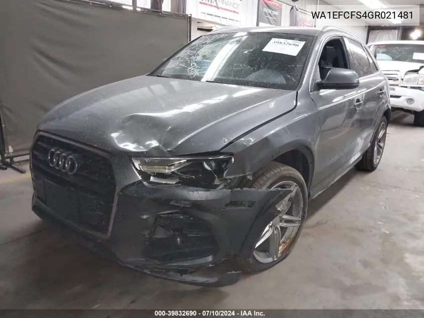 WA1EFCFS4GR021481 2016 Audi Q3 Premium Plus