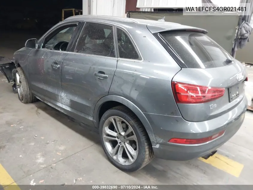 WA1EFCFS4GR021481 2016 Audi Q3 Premium Plus