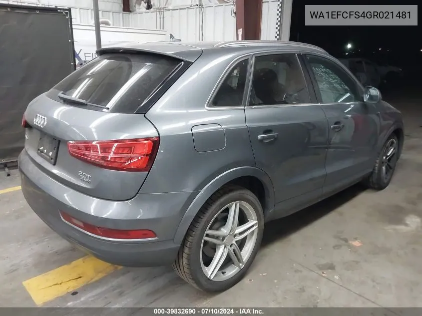 WA1EFCFS4GR021481 2016 Audi Q3 Premium Plus