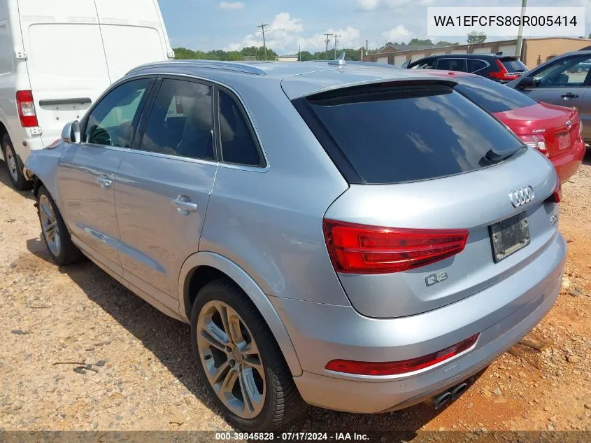 WA1EFCFS8GR005414 2016 Audi Q3 2.0T Premium Plus