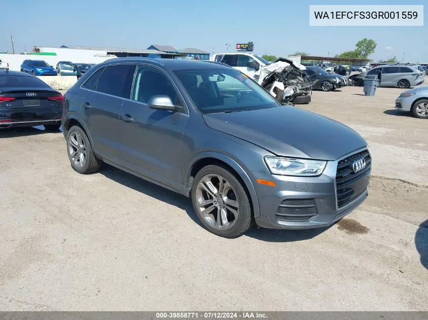 2016 Audi Q3 2.0T Premium Plus VIN: WA1EFCFS3GR001559 Lot: 39858771