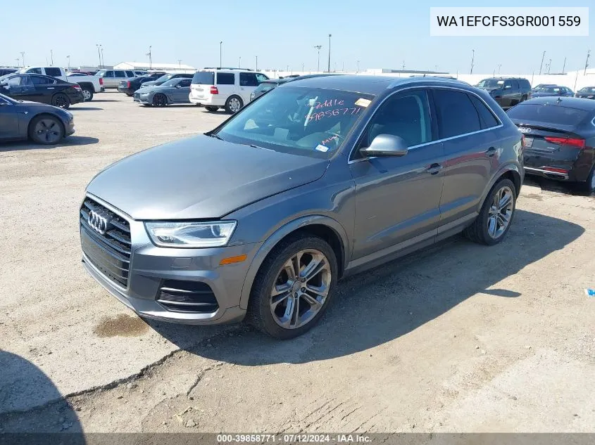 WA1EFCFS3GR001559 2016 Audi Q3 2.0T Premium Plus