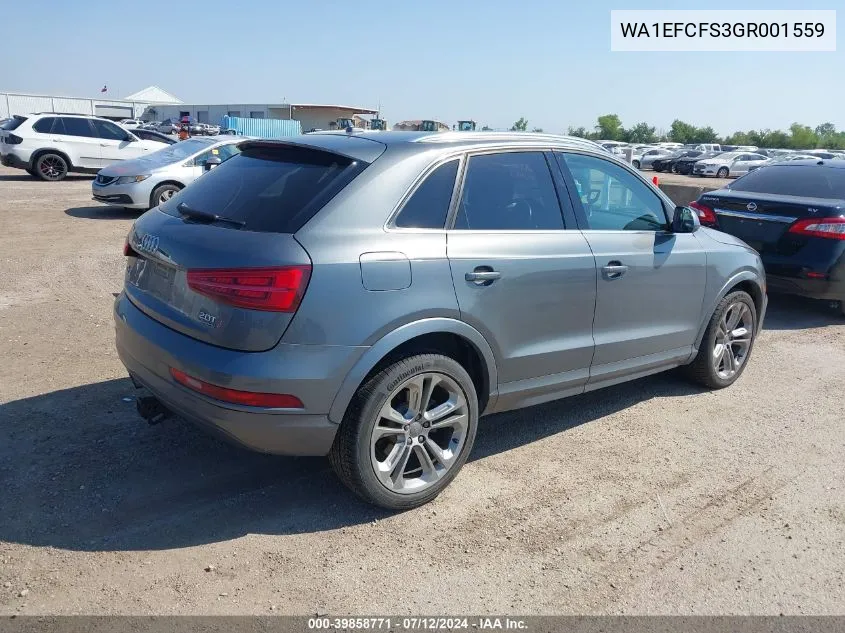 WA1EFCFS3GR001559 2016 Audi Q3 2.0T Premium Plus