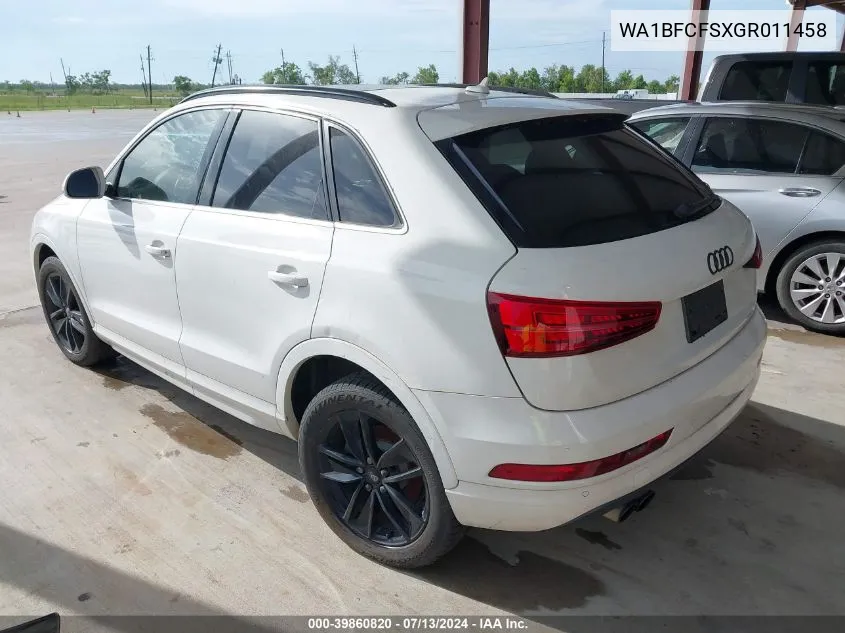 WA1BFCFSXGR011458 2016 Audi Q3 Premium Plus