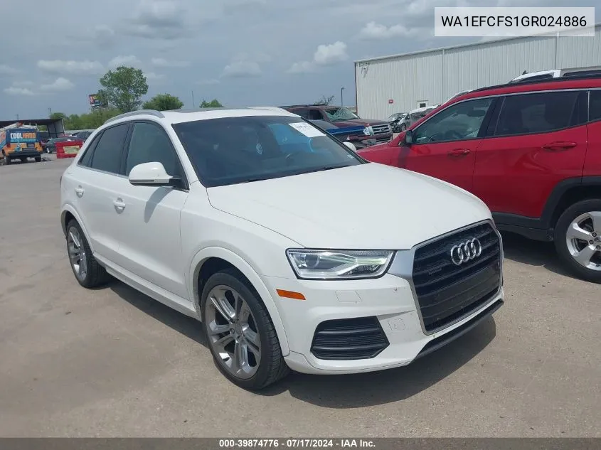 WA1EFCFS1GR024886 2016 Audi Q3 2.0T Premium Plus