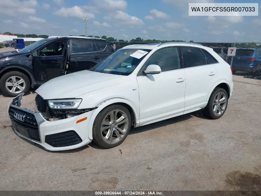 WA1GFCFS5GR007033 2016 Audi Q3 2.0T Premium Plus