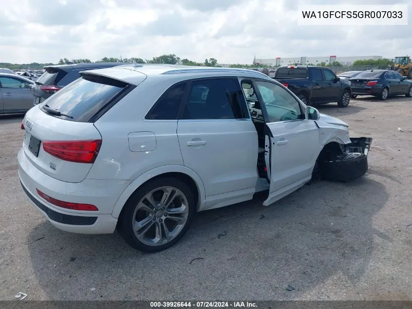 WA1GFCFS5GR007033 2016 Audi Q3 2.0T Premium Plus