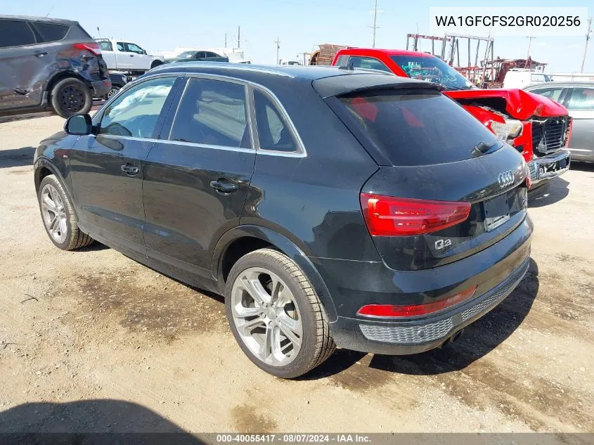 WA1GFCFS2GR020256 2016 Audi Q3 2.0T Premium Plus