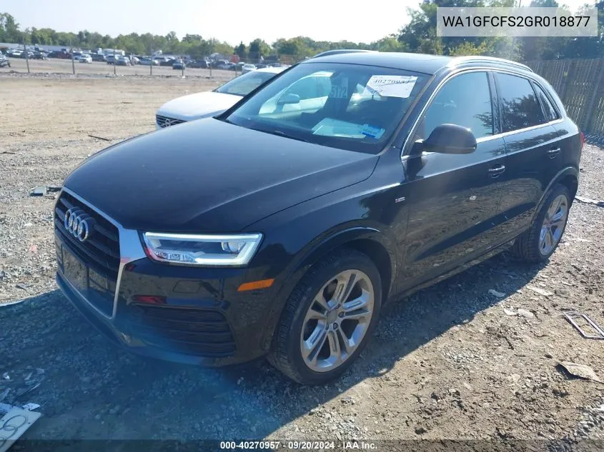 2016 Audi Q3 2.0T Premium Plus VIN: WA1GFCFS2GR018877 Lot: 40270957