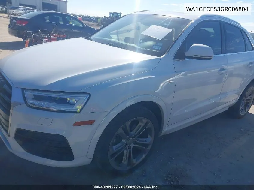 WA1GFCFS3GR006804 2016 Audi Q3 2.0T Premium Plus