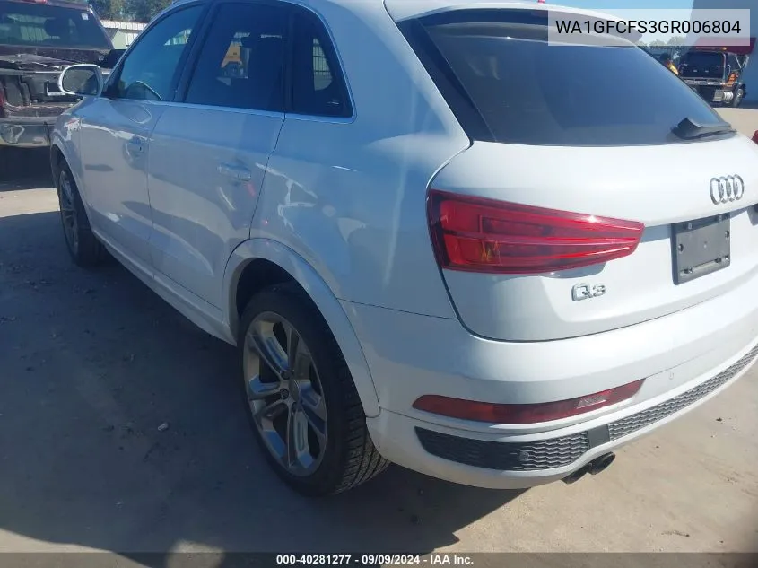 WA1GFCFS3GR006804 2016 Audi Q3 2.0T Premium Plus