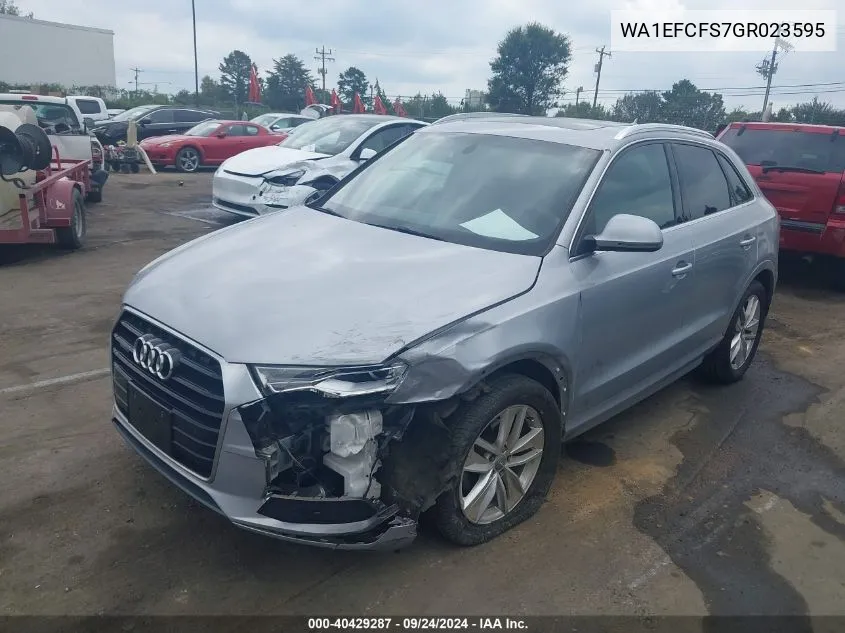 WA1EFCFS7GR023595 2016 Audi Q3 2.0T Premium Plus