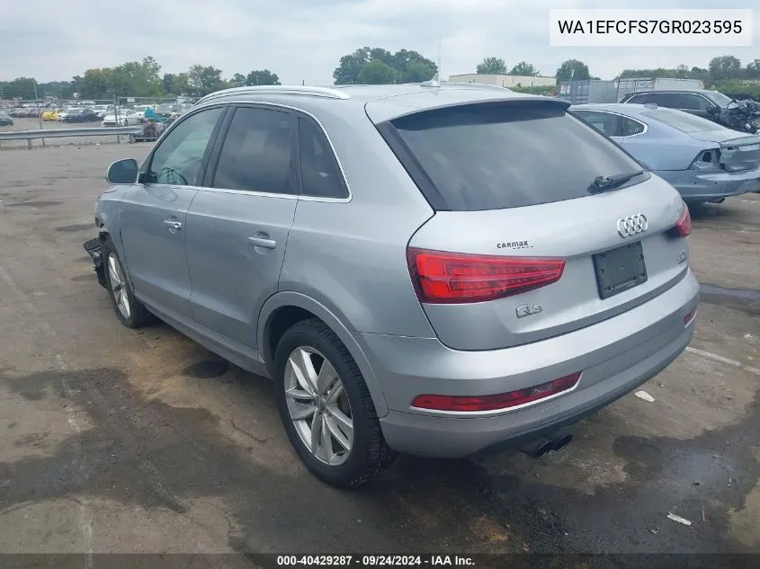 WA1EFCFS7GR023595 2016 Audi Q3 2.0T Premium Plus