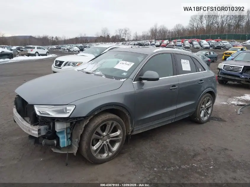 WA1BFCFS1GR010392 2016 Audi Q3 2.0T Premium Plus