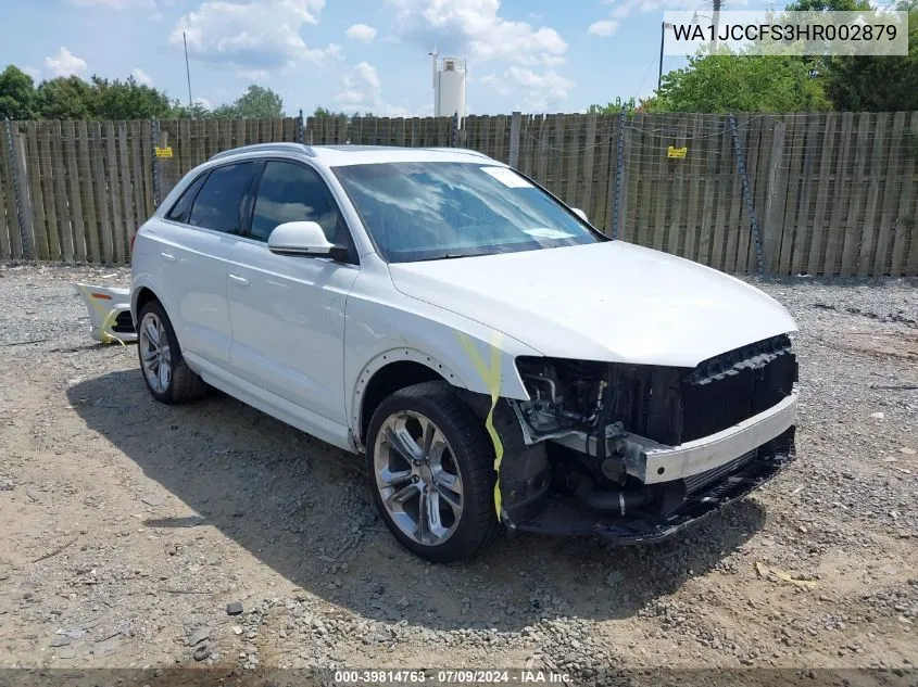 2017 Audi Q3 2.0T Premium VIN: WA1JCCFS3HR002879 Lot: 39814763