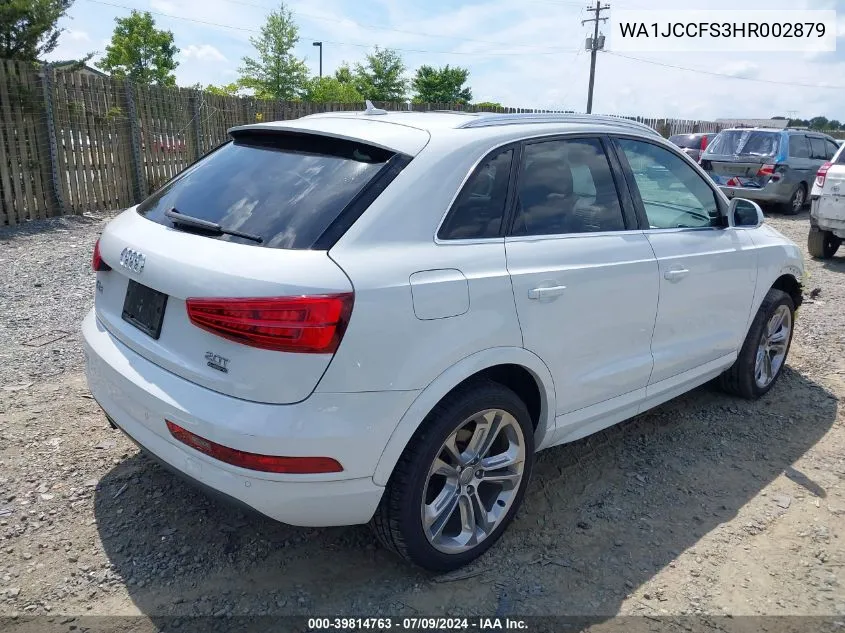 WA1JCCFS3HR002879 2017 Audi Q3 2.0T Premium