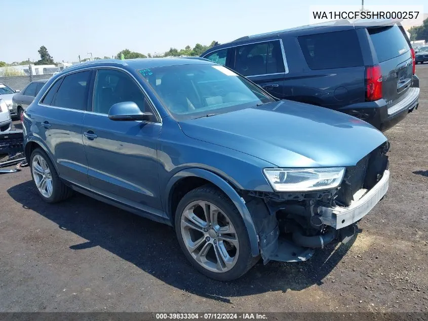 WA1HCCFS5HR000257 2017 Audi Q3 2.0T Premium